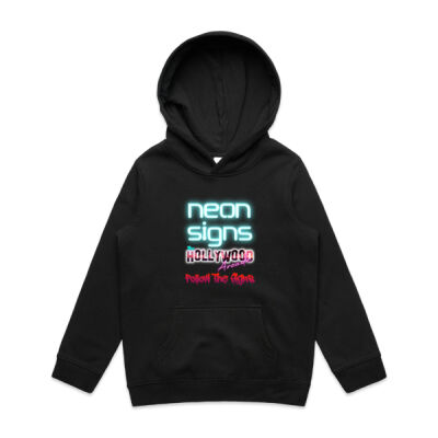 Neon Signs Single Launch Kids Hoodie Thumbnail